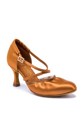 IDS - AMERICAN FLEX - TAN SATIN - 2" heel